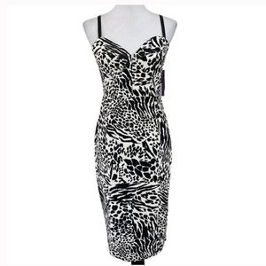 Sergio Hudson x Target Women's Animal Print Bustier Midi Dress
